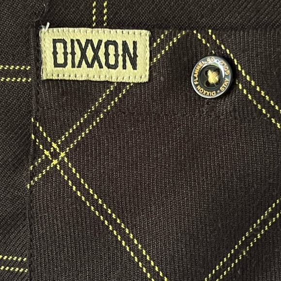Dixxon Youth Division Gridlock Flannel Button Up Long Sleeve Shirt Size Medium - Picture 4 of 14